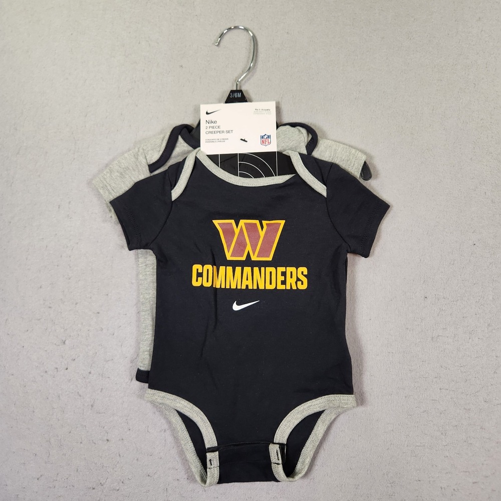 Nike NFL Washington Commanders Infant 2-Piece Creeper Set 3-6 Months New